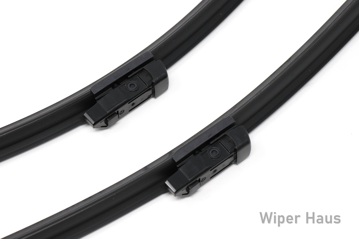 2 bosch aerotwin front wiper blades on white background