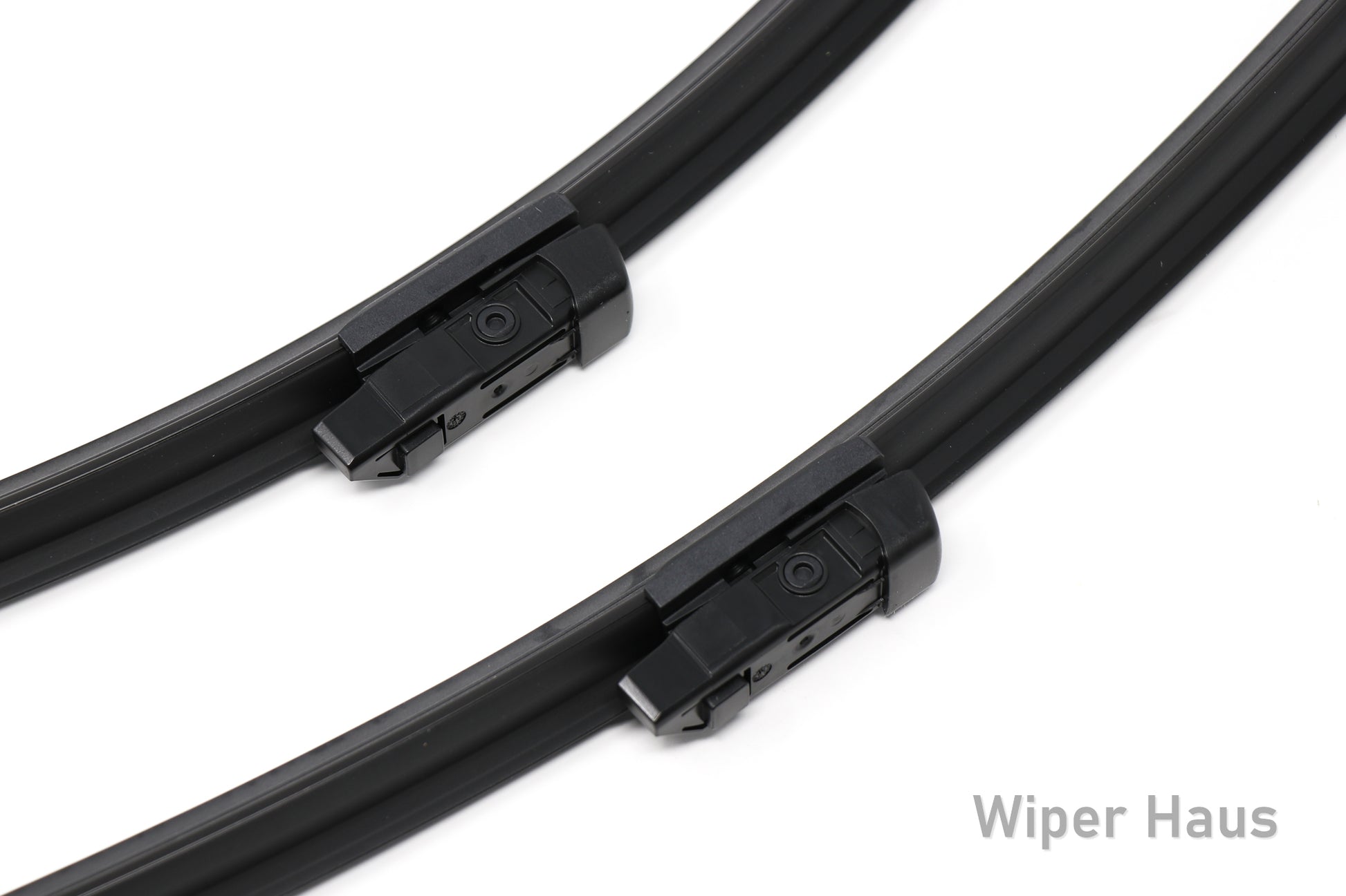 2 bosch aerotwin front wiper blades on white background