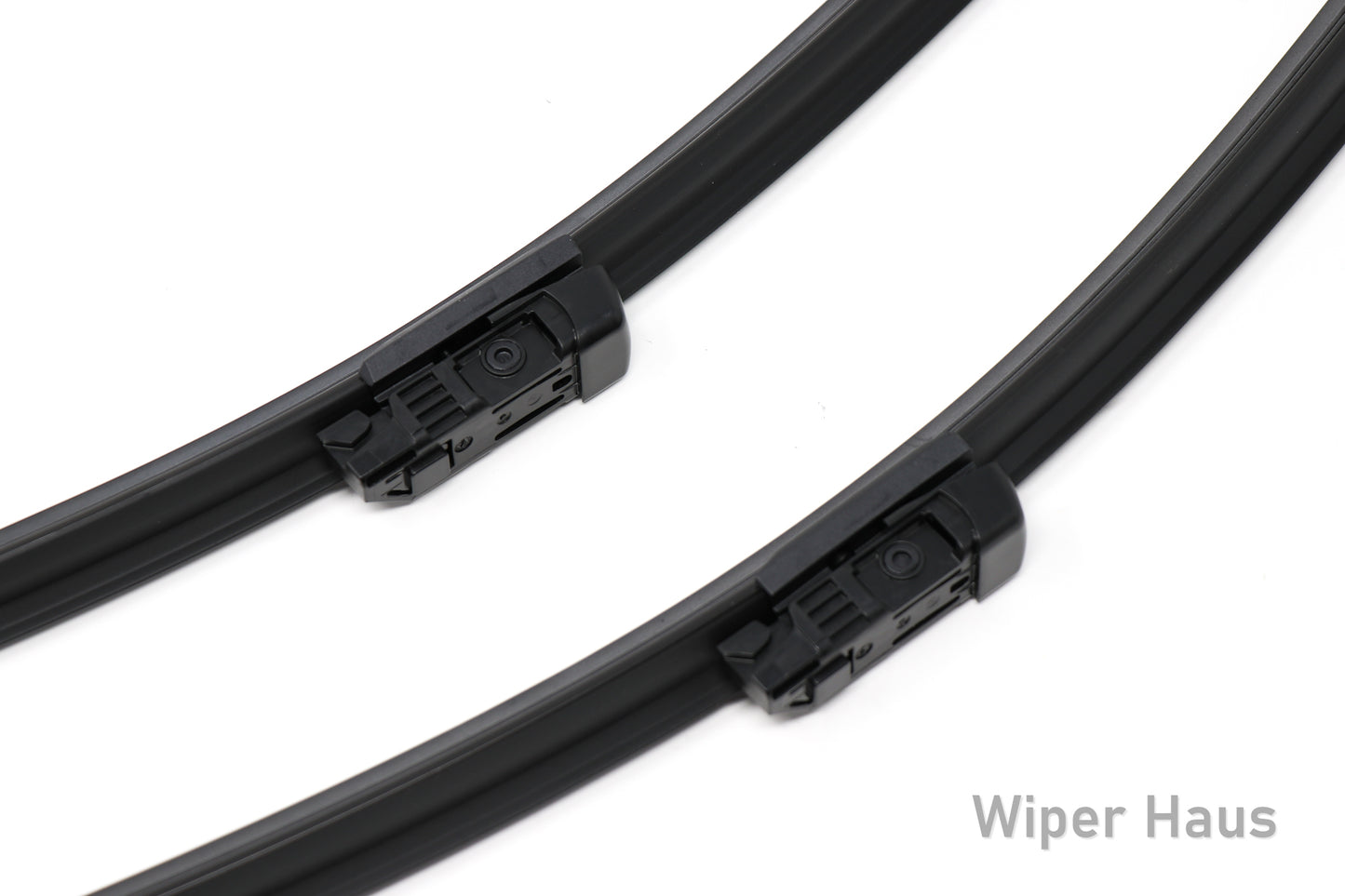 2 bosch aerotwin front wiper blades on white background