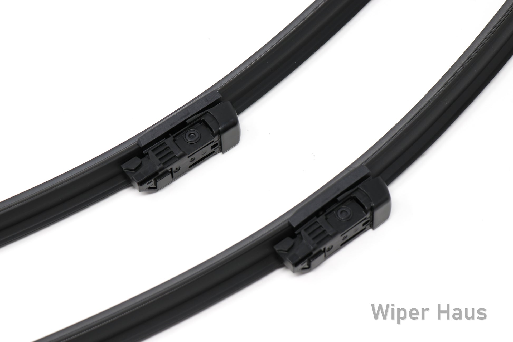 2 bosch aerotwin front wiper blades on white background