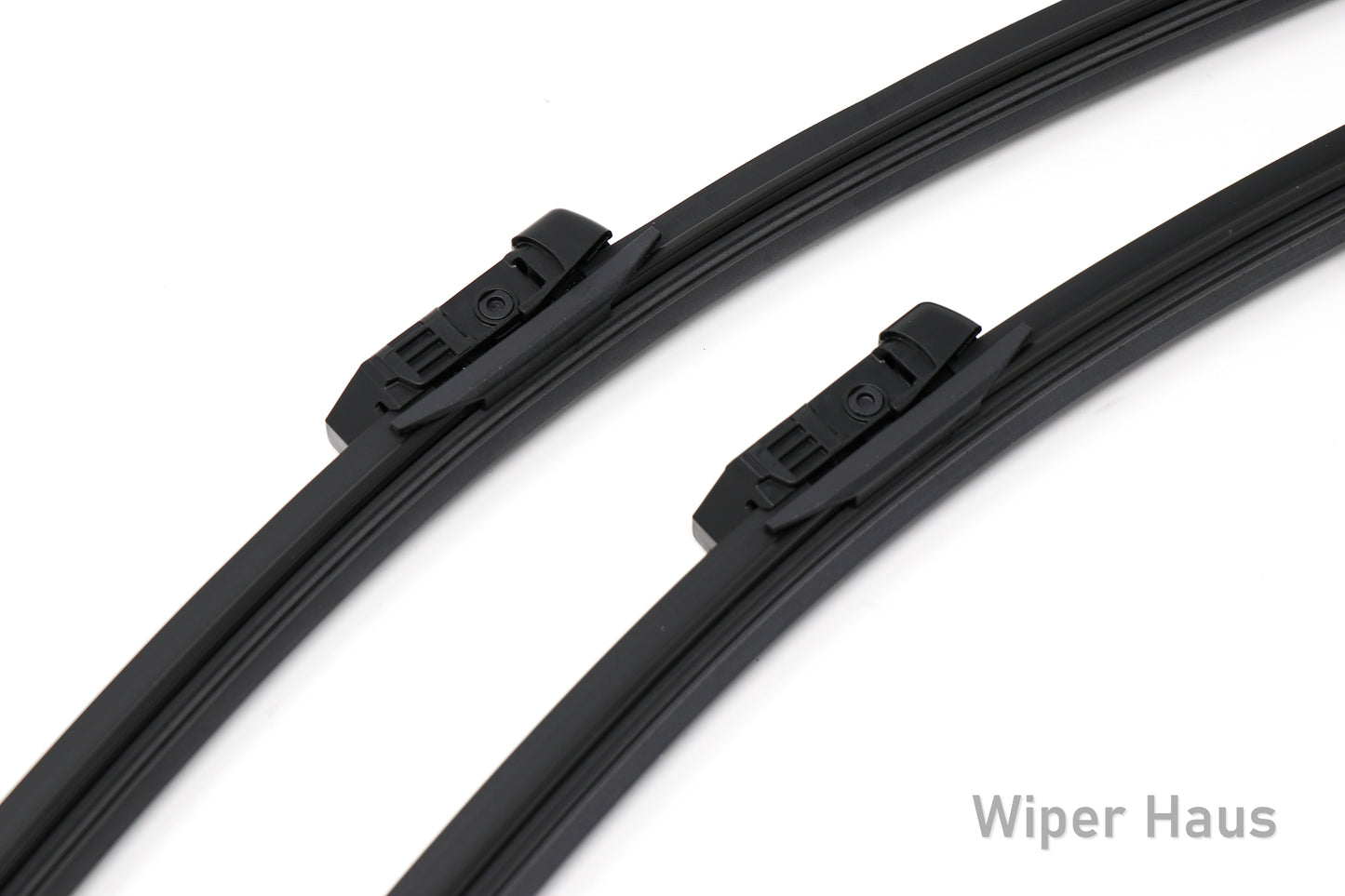 2 bosch aerotwin front wiper blades on white background