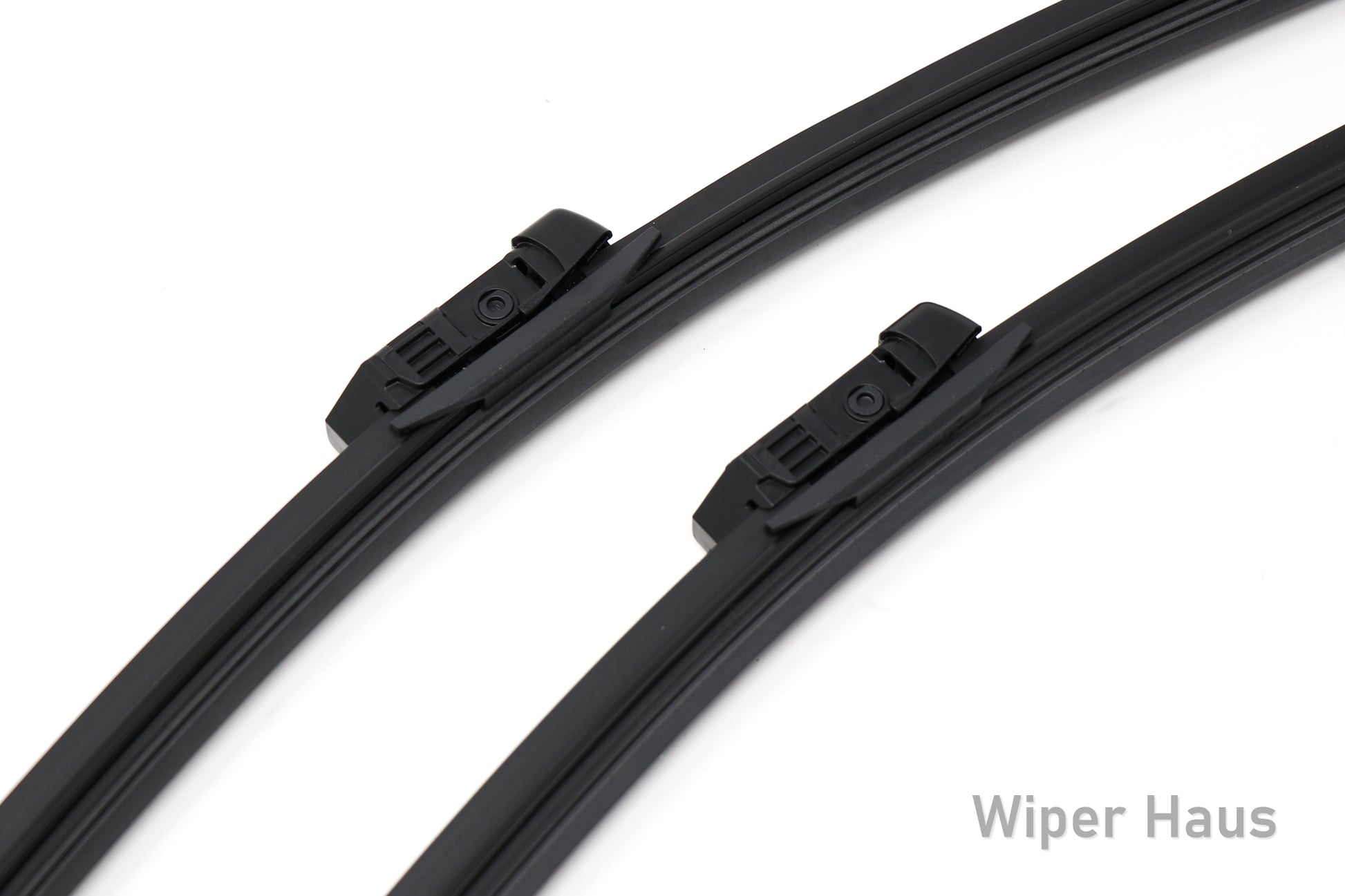 2 bosch aerotwin front wiper blades on white background