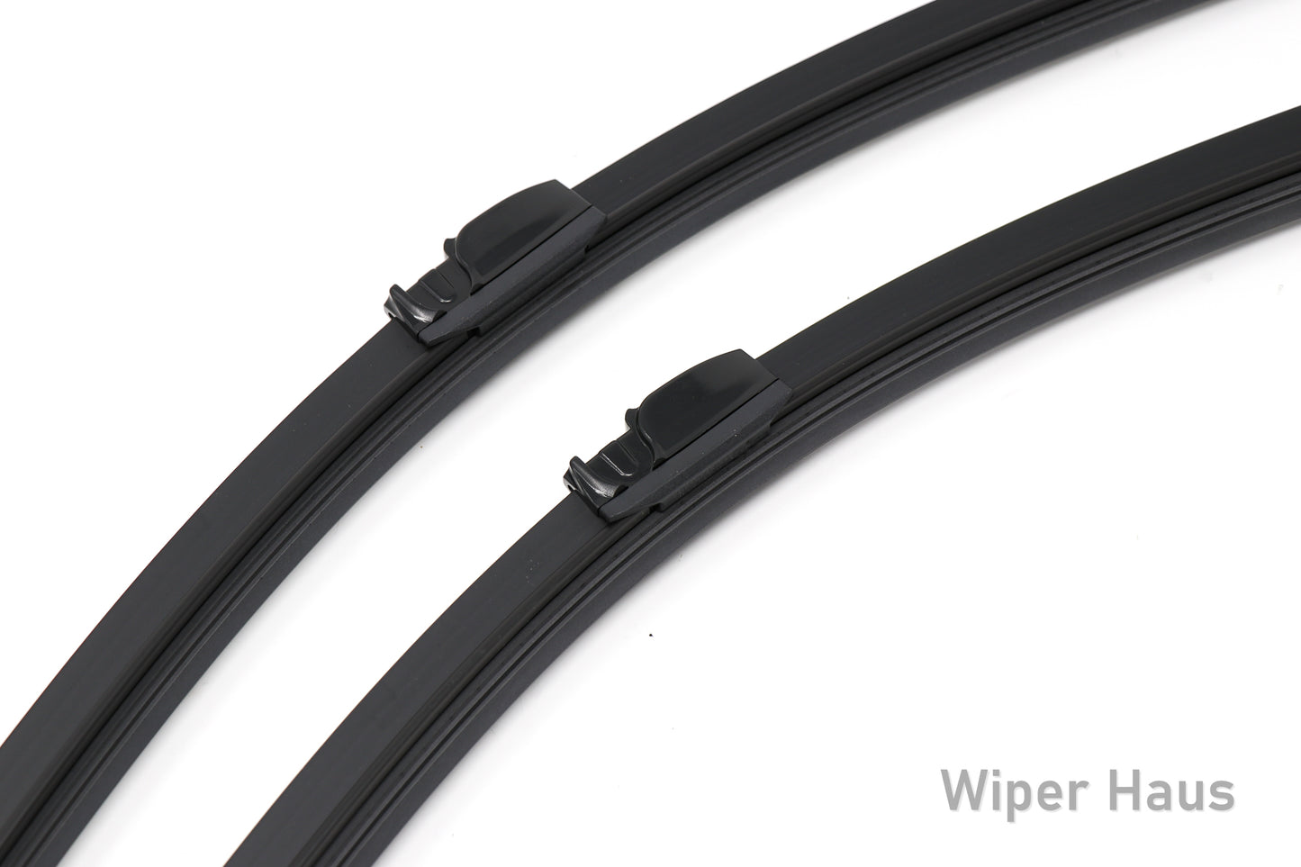 2 bosch aerotwin front wiper blades on white background