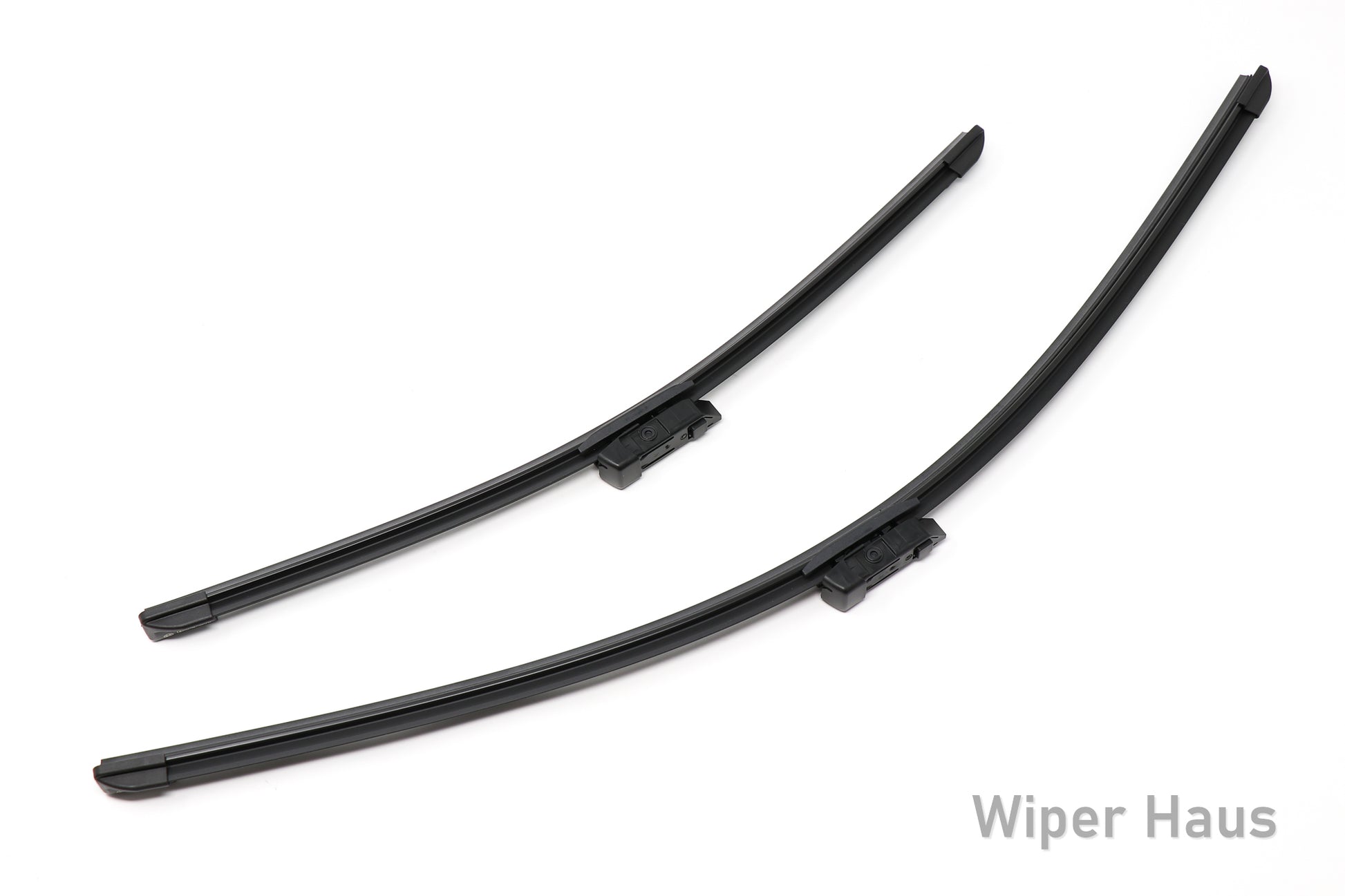 2 bosch aerotwin front wiper blades on white background