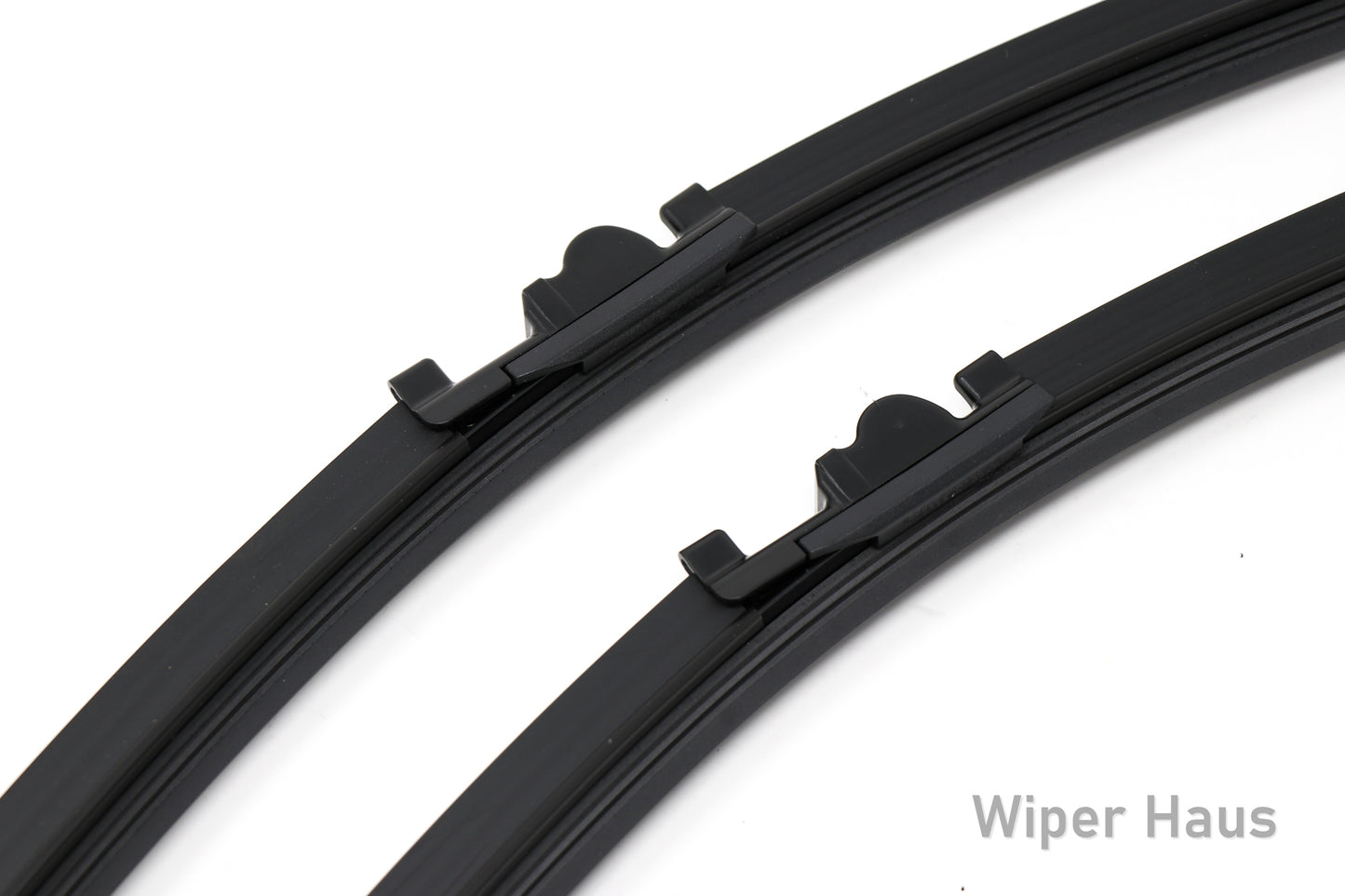 2 bosch aerotwin front wiper blades on white background