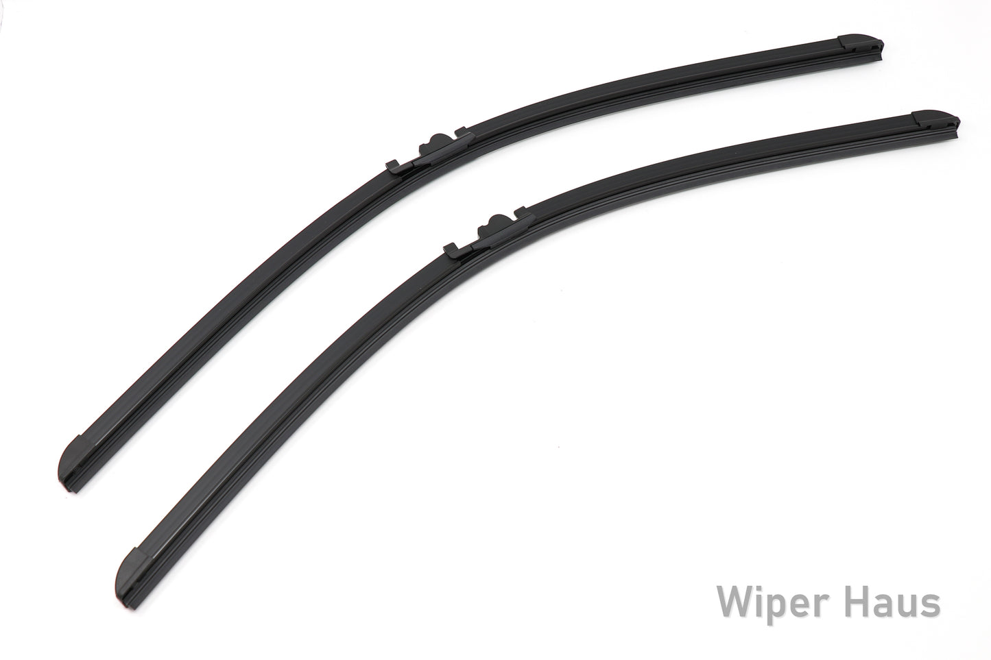 2 bosch aerotwin front wiper blades on white background