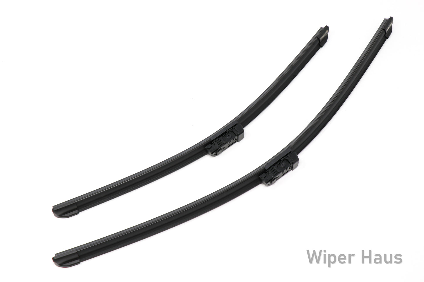 2 bosch aerotwin front wiper blades on white background