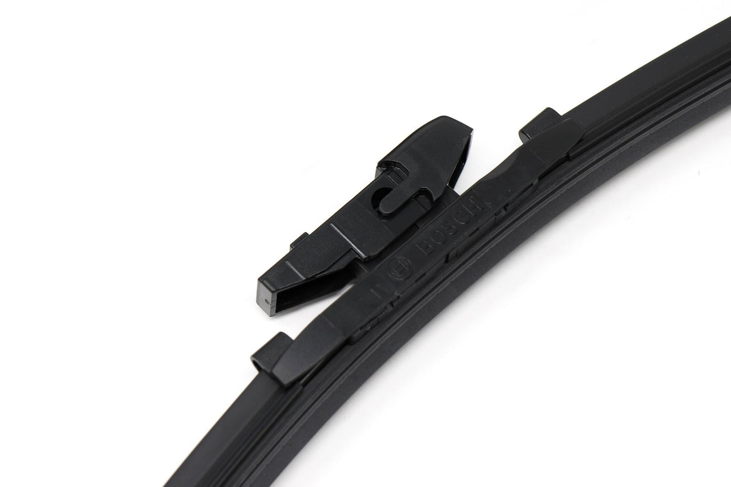 Bosch Icon wiper blade with adapter 6 installed on white backgrouns