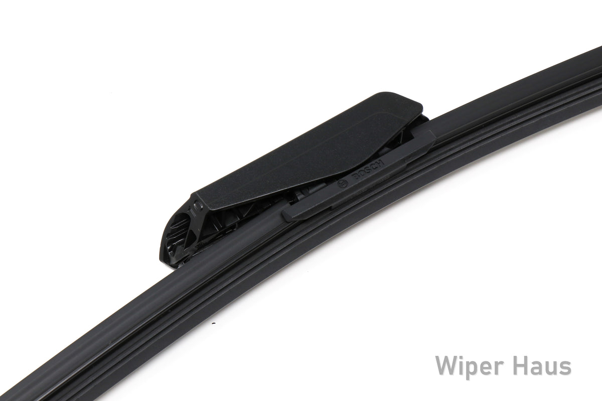 Bosch ICON XT wiper blade with aero clip adapter on white background