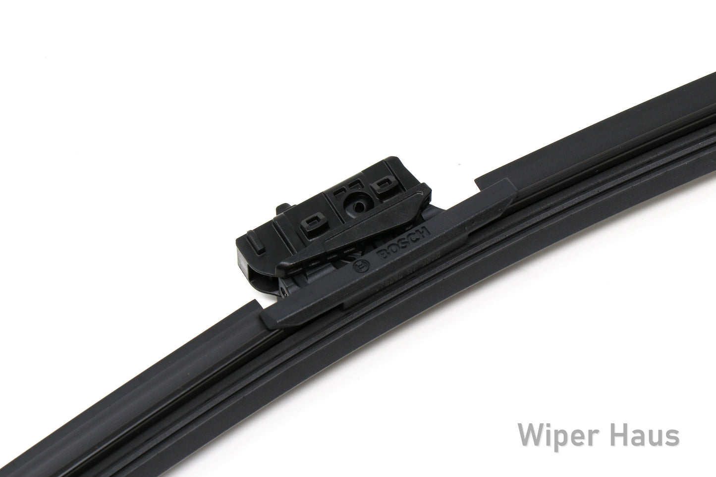 Bosch ICON XT wiper blade with MB top lock adapter on white background