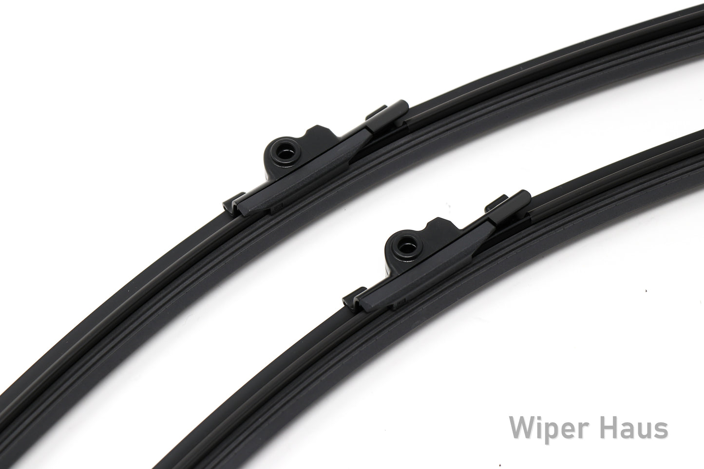 2 bosch aerotwin front wiper blades on white background