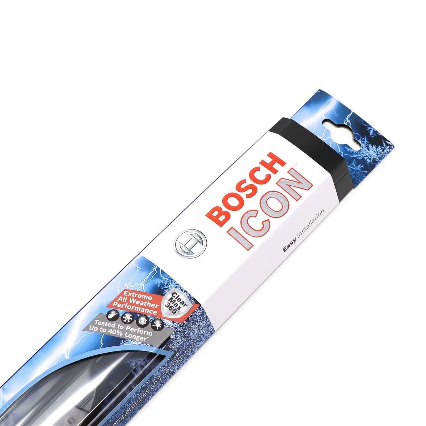 Bosch ICON wiper blade packaging on white background