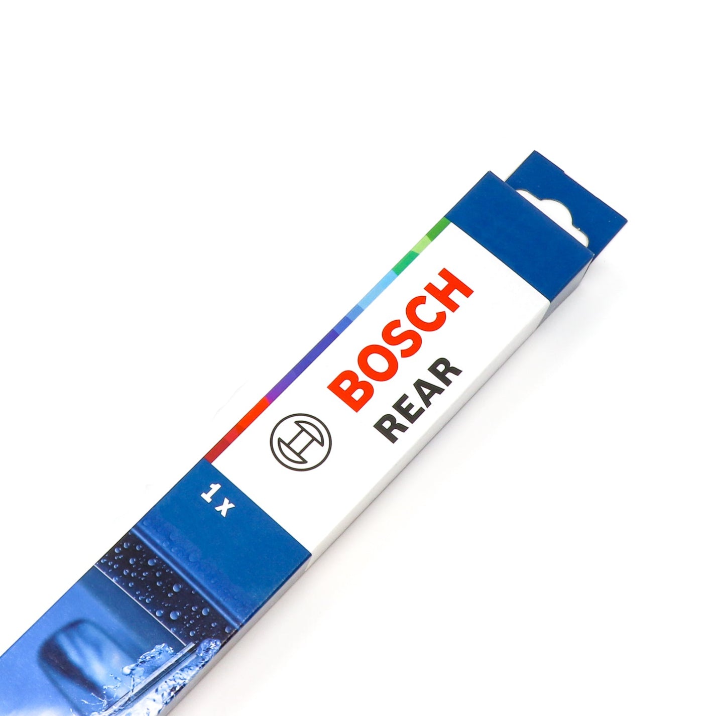 BOSCH Rear wiper blade in packaging on white background