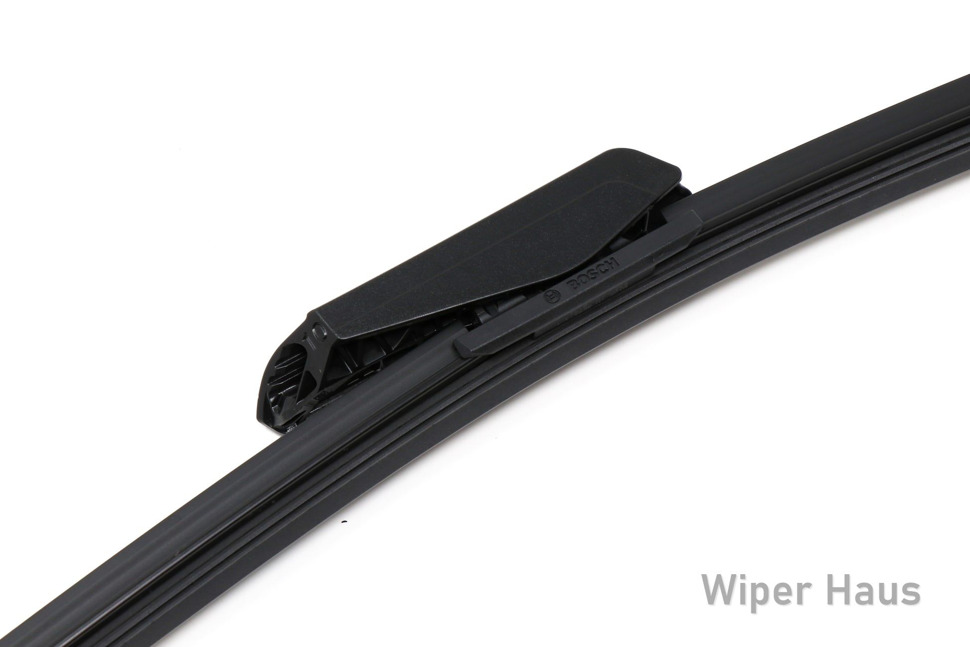 Bosch ICON XT wiper blade with aero clip adapter on white background