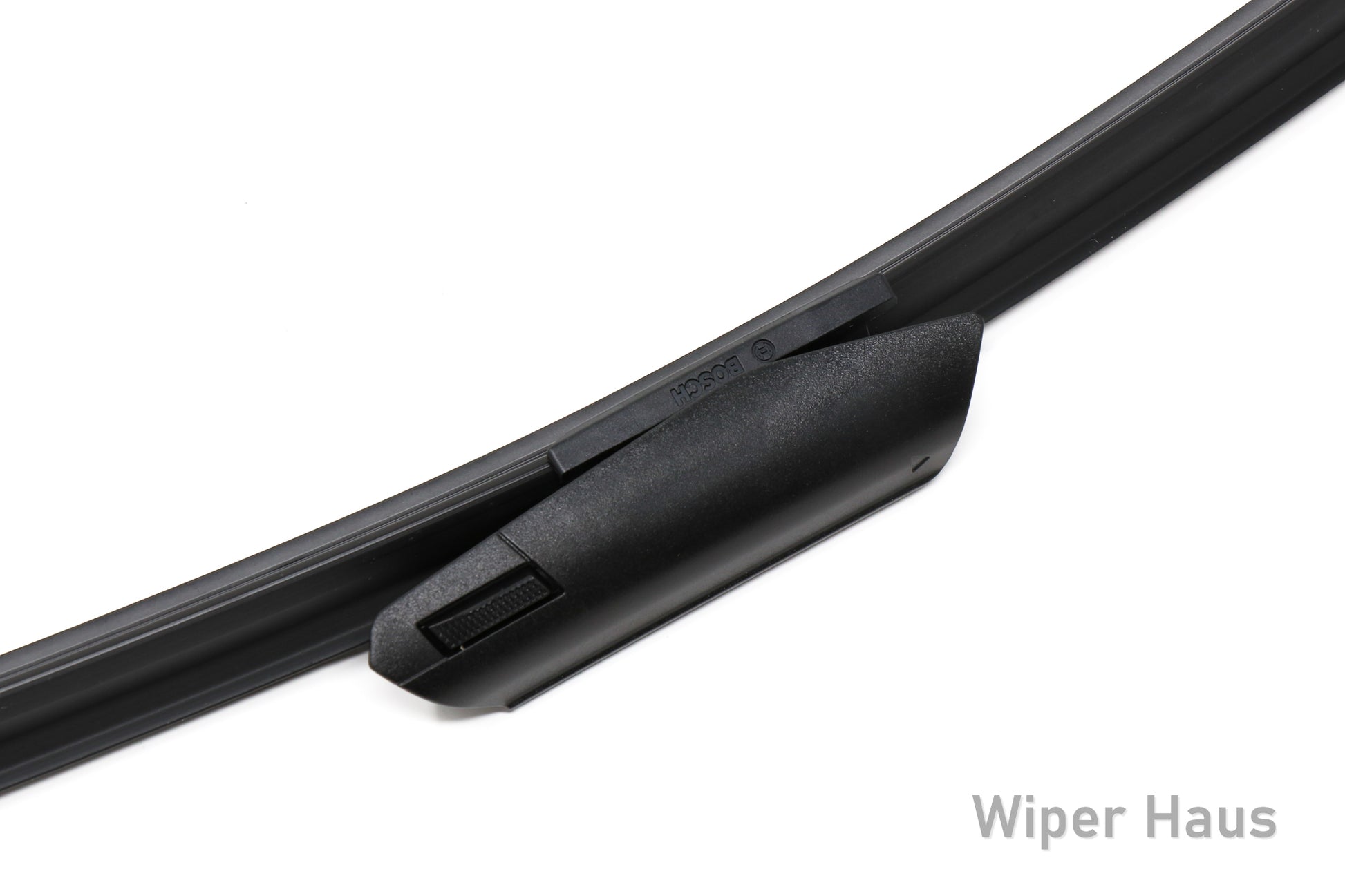 Bosch ICON XT wiper blade with aero clip adapter on white background