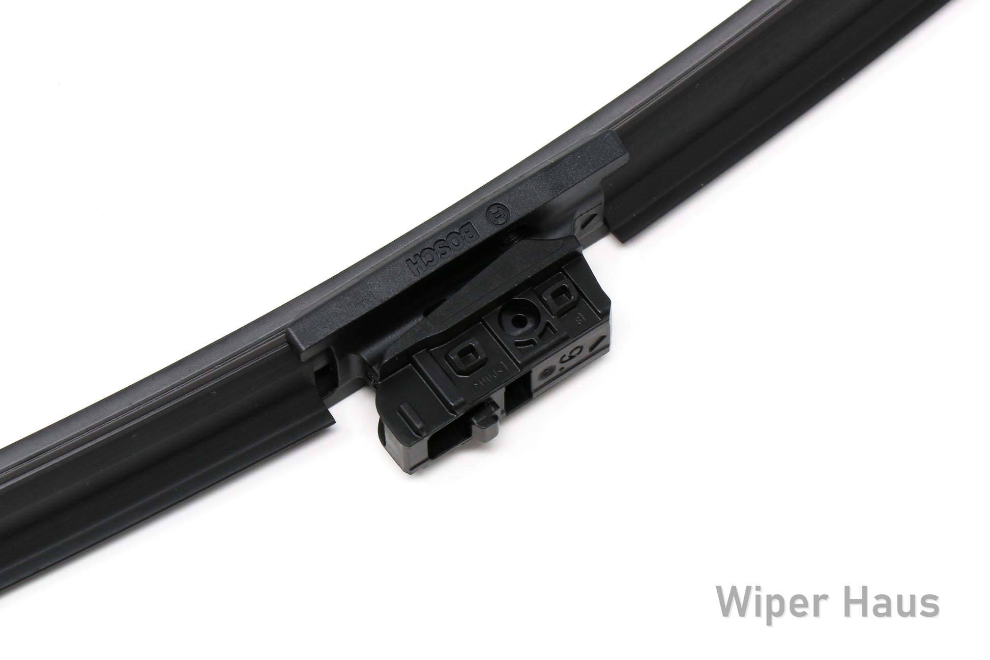 Bosch ICON XT wiper blade with MB top lock adapter on white background